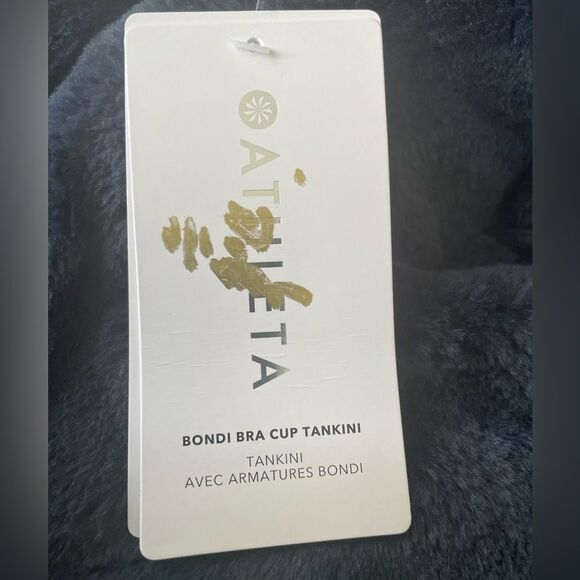 ATHLETA Bondi Bra Cup Swim Top Tankini, Black, Size 36B/C NWT $74 657719 - Picture 6 of 11